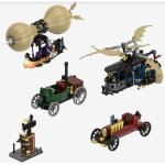 BlueBrixx 108935 Steampunk Motorwagen und Flugmaschinen...