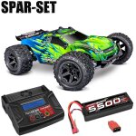Traxxas 67464-4 Rustler 1:10 4x4 Stadium-Truck RTR VX3 BL...
