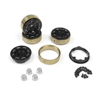 HPI H161446 CC-8 Aluminiumfelge 1,3 Zoll (Schwarz/4 Stück)