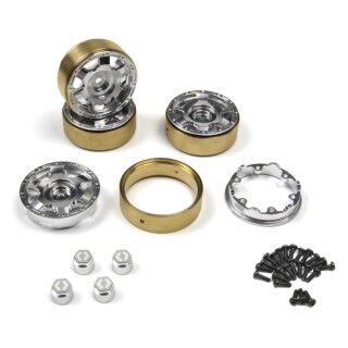 HPI H161447 CC-6 Aluminiumfelge 1,3 Zoll (Silber/4 Stück)