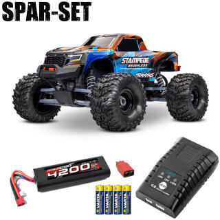 Traxxas 136454-4 Stampede 1:10 2WD MT RTR VX3 Brushless orange - 2S Spar-Set