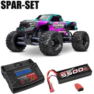 Traxxas 136454-4 Stampede 1:10 2WD MT RTR VX3 Brushless pink - 2S Spar-Set