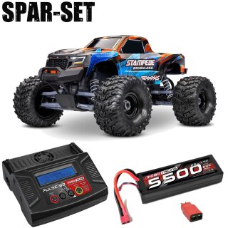Traxxas 136454-4 Stampede 1:10 2WD MT RTR VX3 Brushless orange - 2S Spar-Set