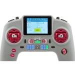 HelloRadio HR1106 V12 MAX 2,4GHz - ELRS LBT Fernsteuerung Mode 2 grau, rot