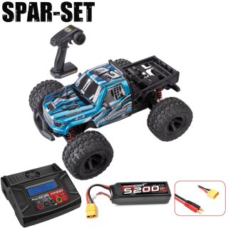 Carson 409097 1:8 Drakuro BL 3S brushless 4WD RTR blau - 3S Spar Set