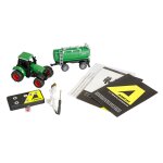 Amewi 22791 Traktor aus Metall mit Tankanhänger 1:64 RTR grün