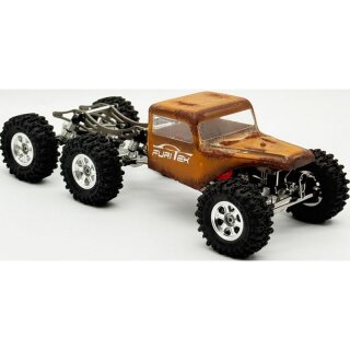 Furitek FUR2817 1:30 Rogue 6x6 brushless Crawler ARTR verwitterte gelb Edition