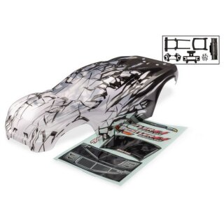Traxxas 9077X Karo Rustler 4X4 ProGraphix benötigt Hintergrundlackierung