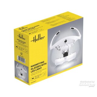 Heller 99029 Lupenbrille mit LED-Licht