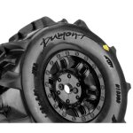 Pro-Line 10309-11 1/16 Dumont F/R Paddle Tires Mounted 12mm Black Split Six (4)
