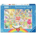 Ravensburger 01808 Puzzle Care Bears - The Kingdom of Caring Teileanzahl: 1000